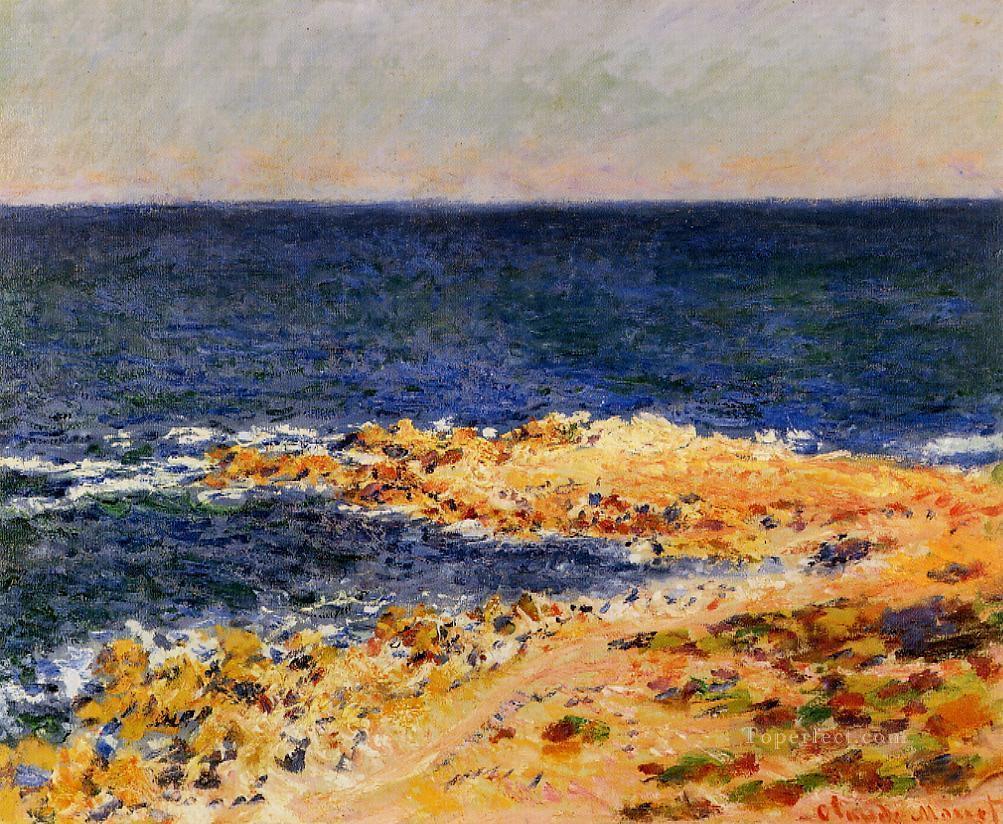 The Big Blue in Antibes Claude Monet Beach Oil Paintings